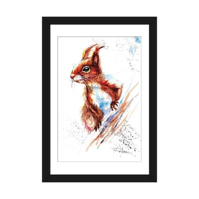 iCanvas "Red Squirrel II" by BebesArts