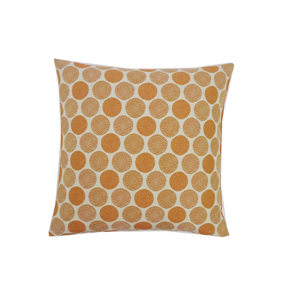 Jiti Indoor Large Polka dot Patterned Cotton Accent Square Throw Pillows 20 x 20