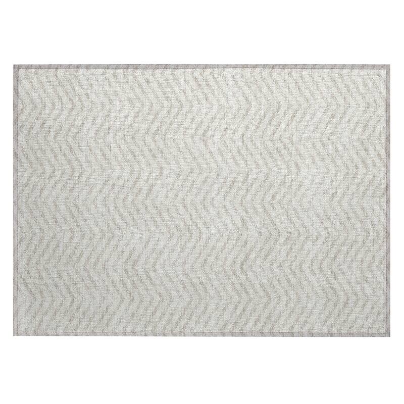 Machine Washable Indoor/ Outdoor Chantille Chevron Stripe Rug