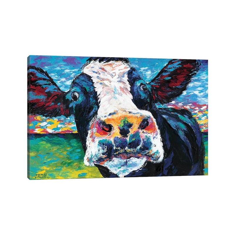 iCanvas "Curious Cow II" by Carolee Vitaletti Canvas Print