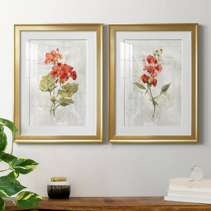 Linen Geranium Premium Framed Print - Ready to Hang