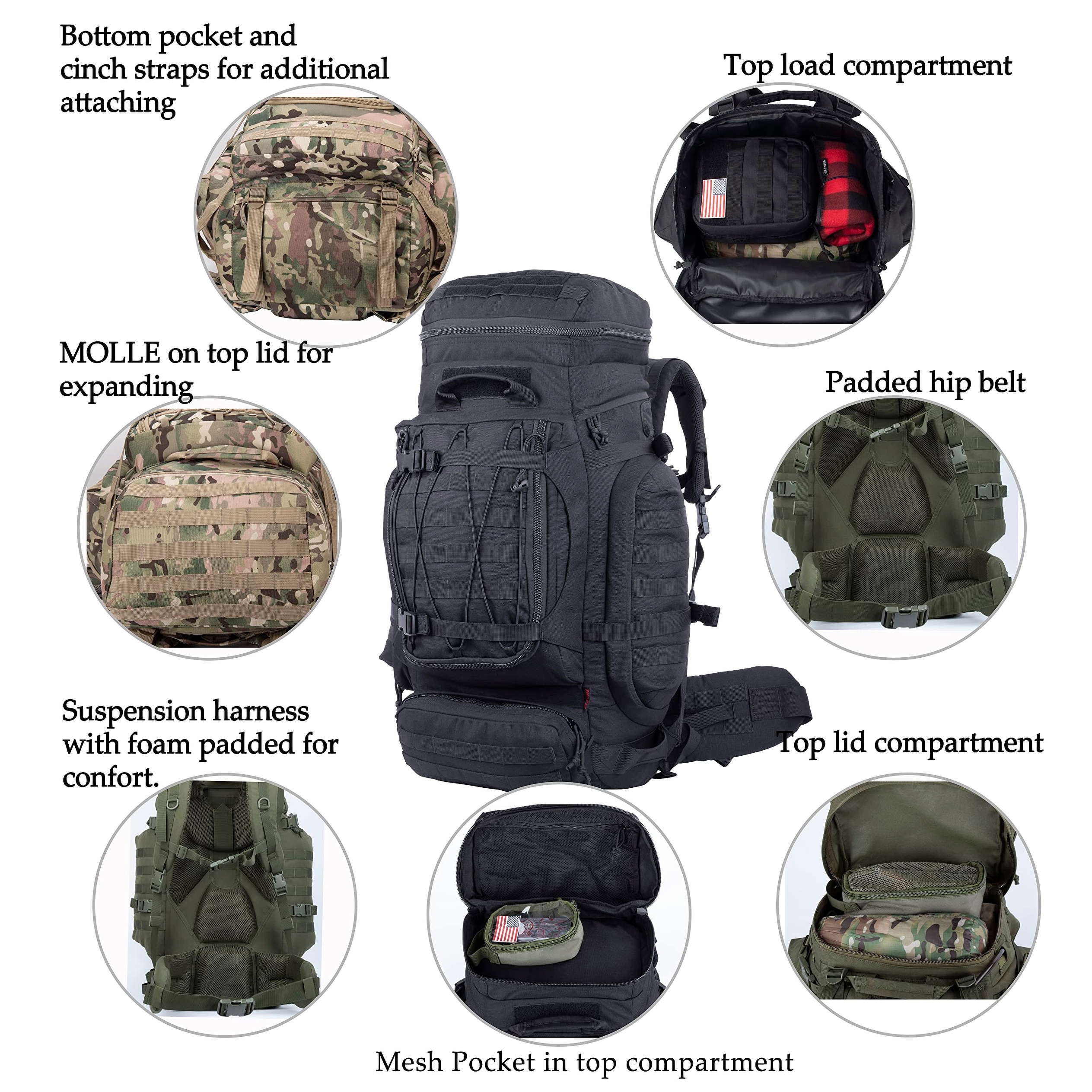 best hiking backpack internal frame Naturehike 45L Rock for Outdoor Camping Travel Backpacking with Rain Cover Ultralight Backpack for Adults : Sports & Outdoors Perfect for backpacking Best Internal Frame Hiking Backpacks
