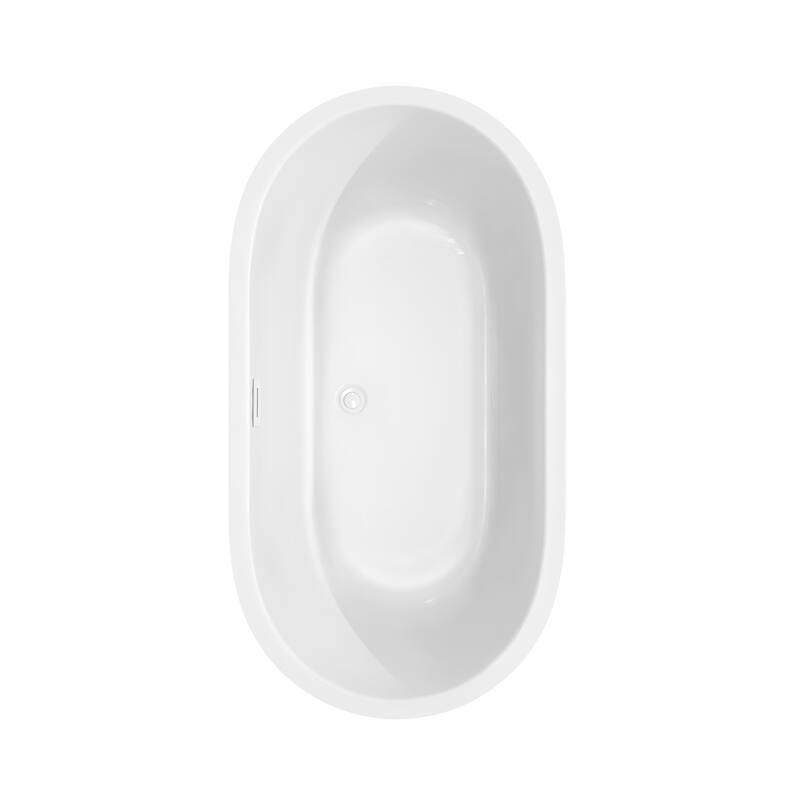 Wyndham Collection Juliette 60" Freestanding Acrylic Soaking Tub with