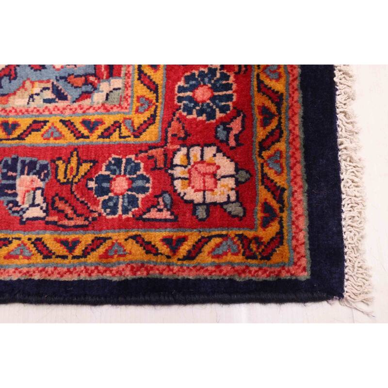 ECARPETGALLERY Hand-knotted Andelz Navy Wool Rug - 4'1 x 6'9