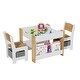 preview thumbnail 8 of 19, Kids Table and Chair Set White