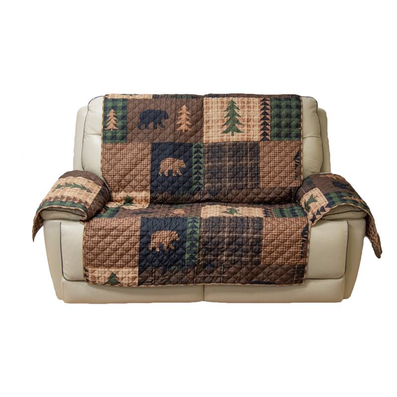 Donna Sharp Brown Bear Cabin Polyester Furniture Covers