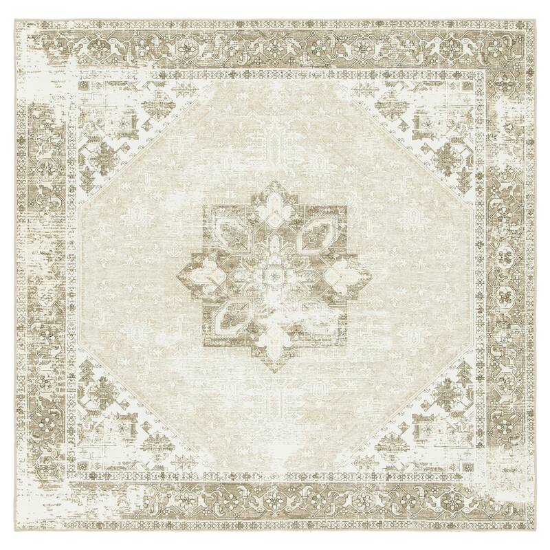 SAFAVIEH, Tucson Machine Washable Slip Resistant Therese Oriental Medallion