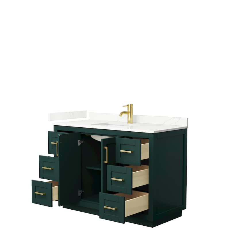 Miranda 48-inch Single Vanity, Quartz Top