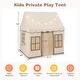 preview thumbnail 7 of 18, Toddler Large Playhouse with Star String Lights - 47.5" x 40" x 54" (L x W x H)