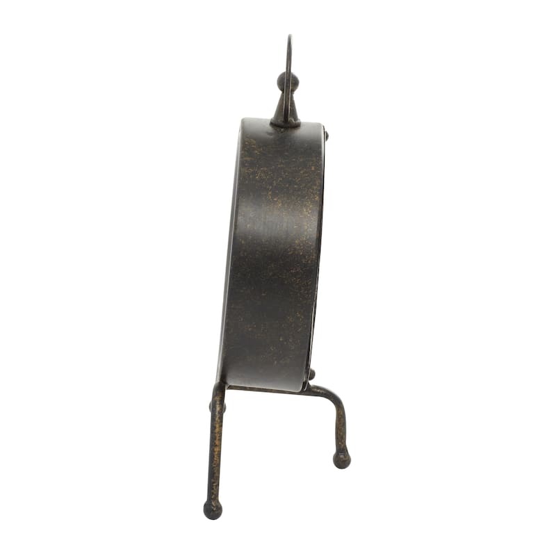 Metal Standing Stopwatch Clock - Brown - Roche River Decor