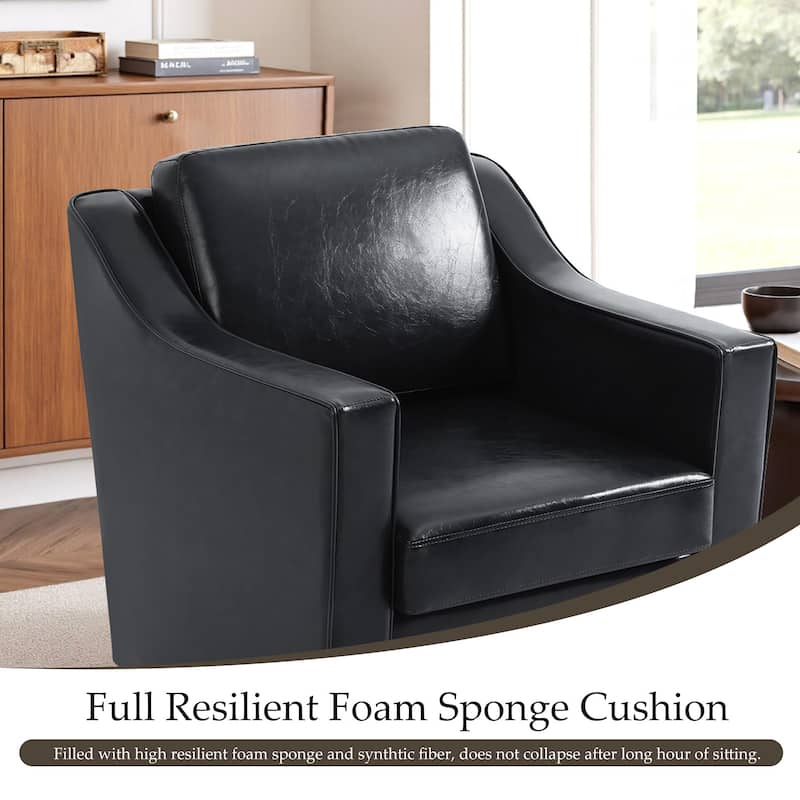 Modern Swivel Upholstered Armchair Accent chair Set of 2