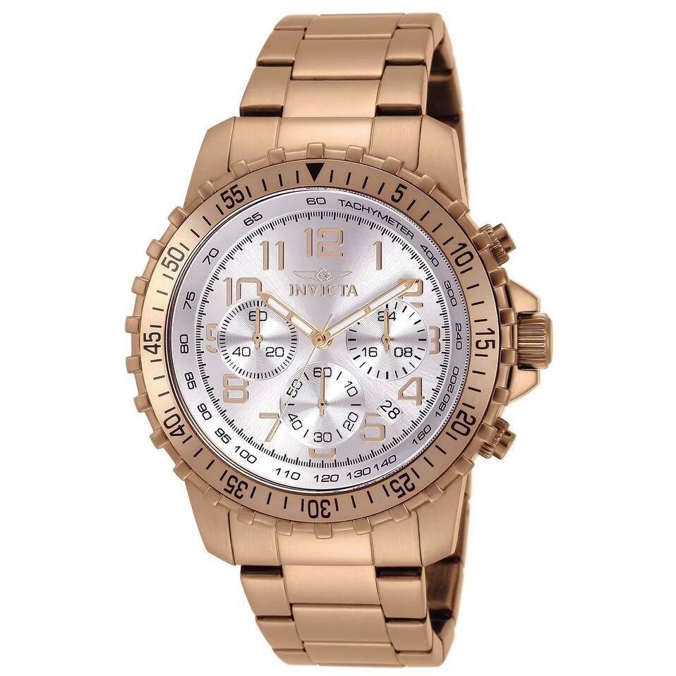 Invicta Men's 11368 Specialty Quartz Chronograph Silver Dial Watch