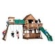 preview thumbnail 1 of 12, Backyard Discovery Woodridge Elite Cedar Wood Swing Set, Slide, Tunnel - 19'3" x 15'8" Brown - Swing Set - 19'3" x 15'8" - Kids