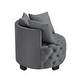 preview thumbnail 3 of 9, Contemporary Upholstered Tufted Leisure Chair Accent Chair