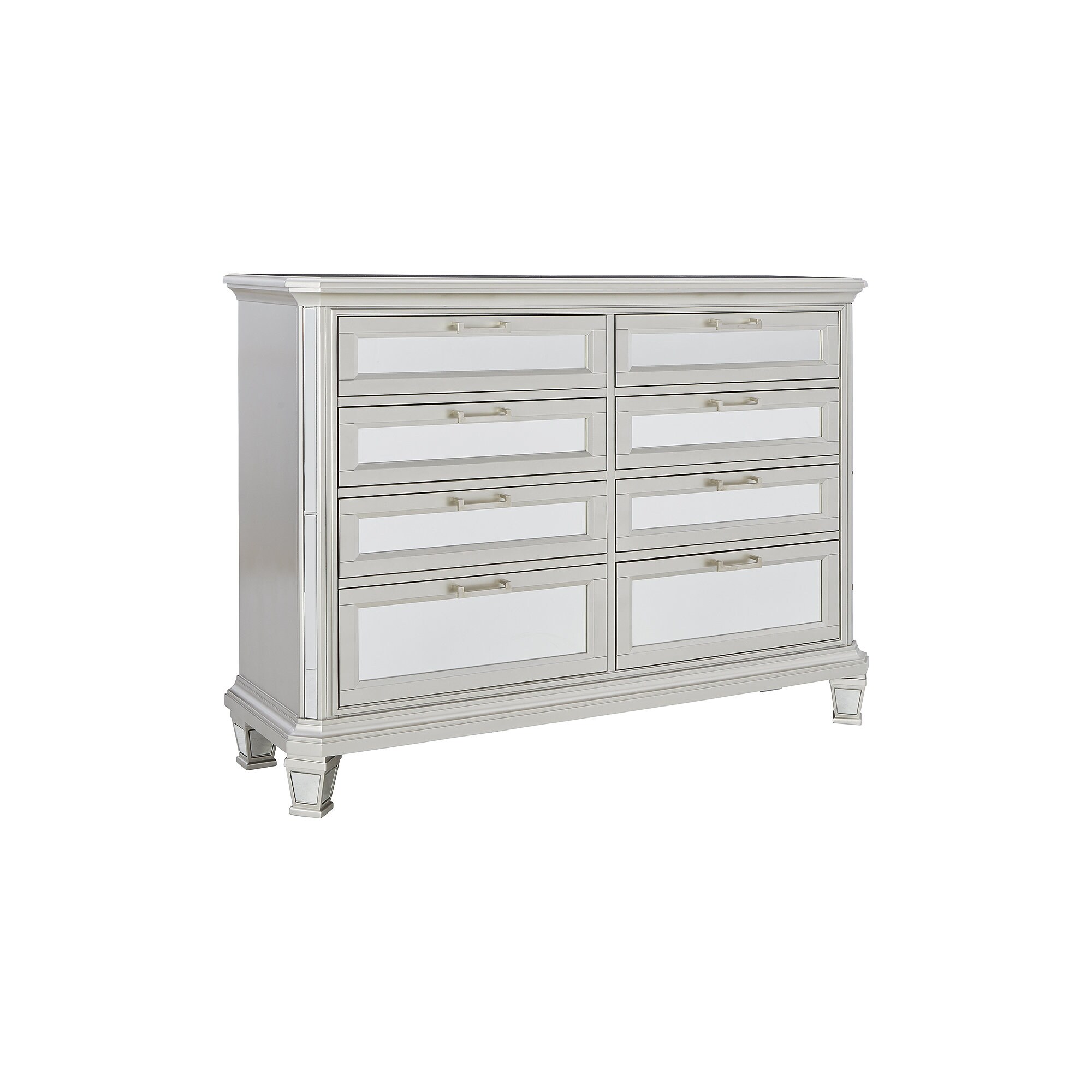 ashley furniture silver dresser Coralayne 7 Drawer Dresser and Mirror