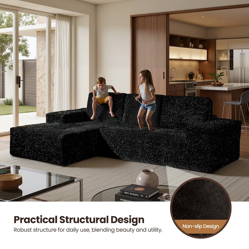 XIZZI Modular Sectional Sofa with L-Shape Chaise