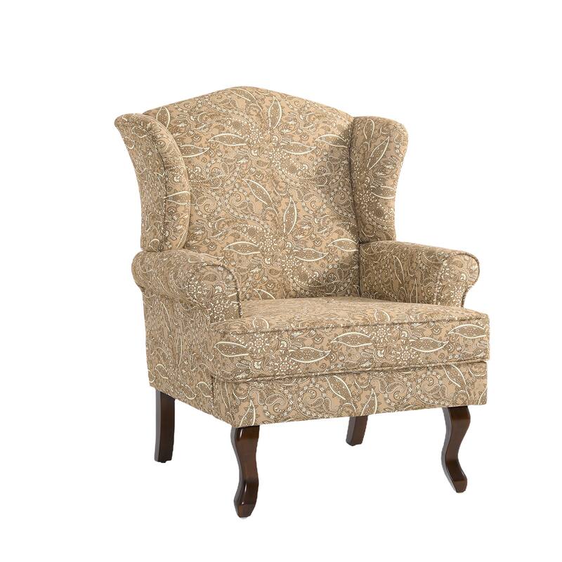 Classic Wingback Accent Chair for Living Room