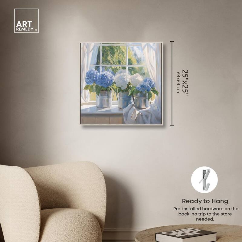 Window Bloom Canvas by Art Remedy