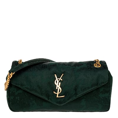 Saint Laurent Small Calypso Bag in Jacquard