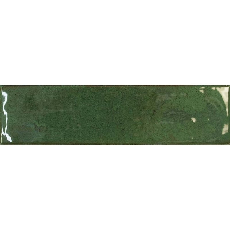 Havasupai Falls 3x10 Glossy Ceramic Subway Tile - Wall, Backsplash - 3 x 10 Sample - Verde