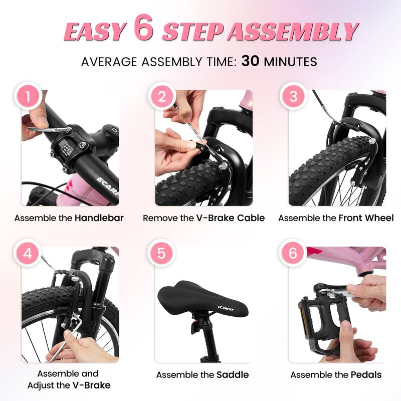 Women/Teens' Bicycle - Shock-Absorbing Front Fork, Multiple Speeds, V-Brakes, Mountain Tires - 26