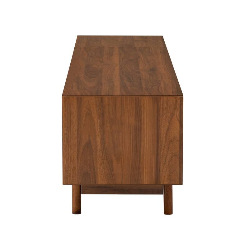 Modern 78" TV Stand for TVs Up to 85", Modern Entertainment Center with Glass Doors and Drawers