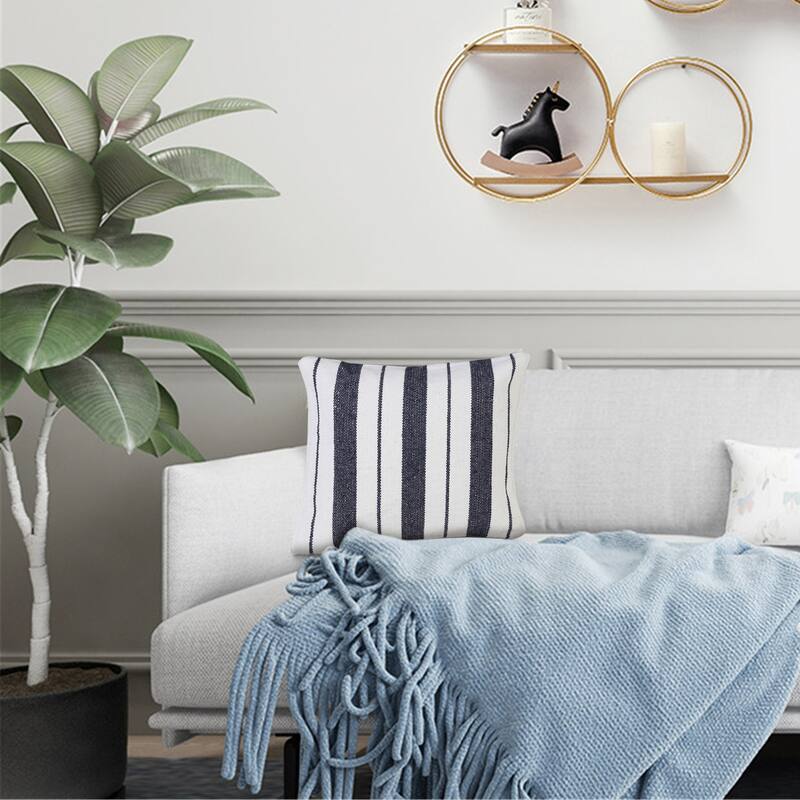 Sevita Triple Center Striped Throw Pillow
