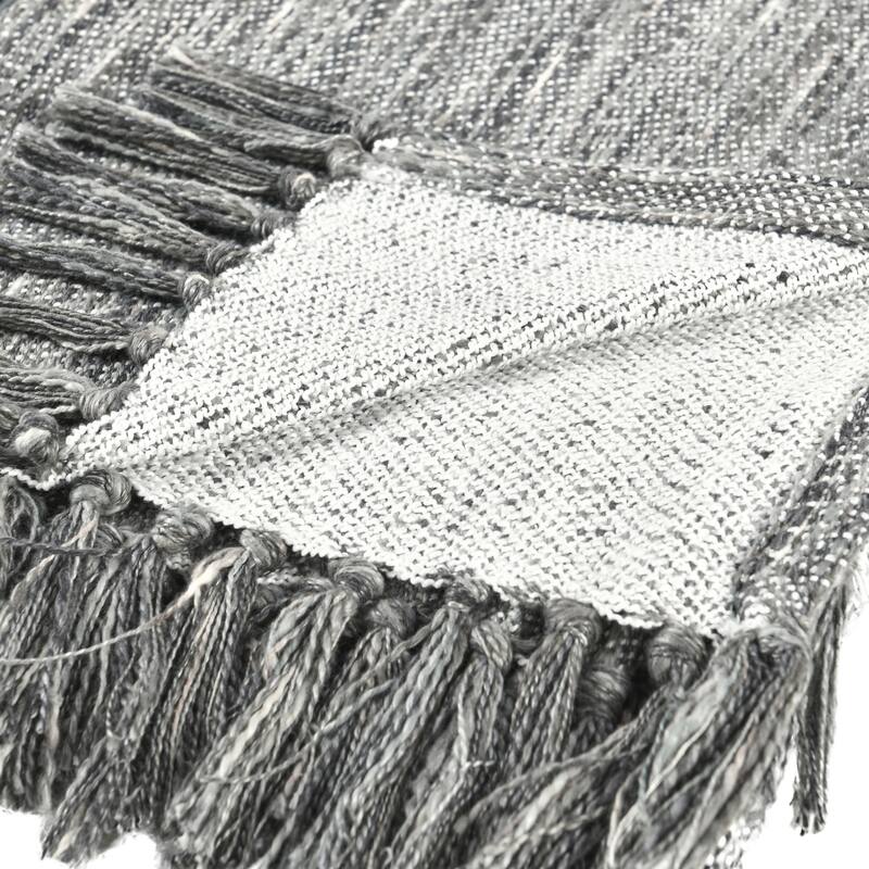 Villa by Classic Home Sharma 100% Cotton Linen 50x70 Throw Blanket