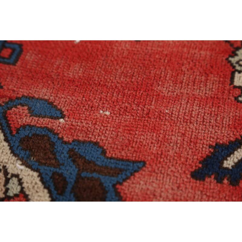 Hand Knotted Oriental 100% Wool Carpet Traditional Floral Red Bakhtiari Area Rug - 5' 8'' X 3' 4''