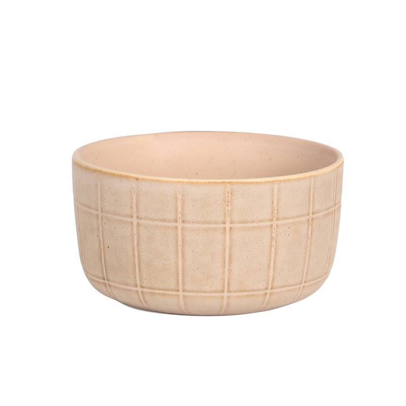 Gisbon Elite Butterwick 12 Piece Plates and Bowls Stoneware Dinnerware Set - Reactive Glaze Patterned Dishes