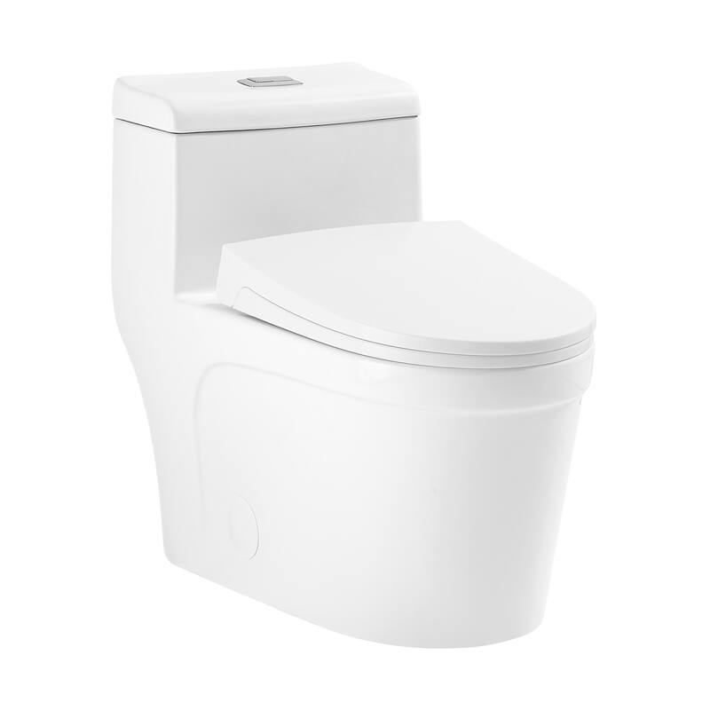 Cannes One-Piece Elongated Toilet Vortex Dual-Flush 1.1/1.6 gpf