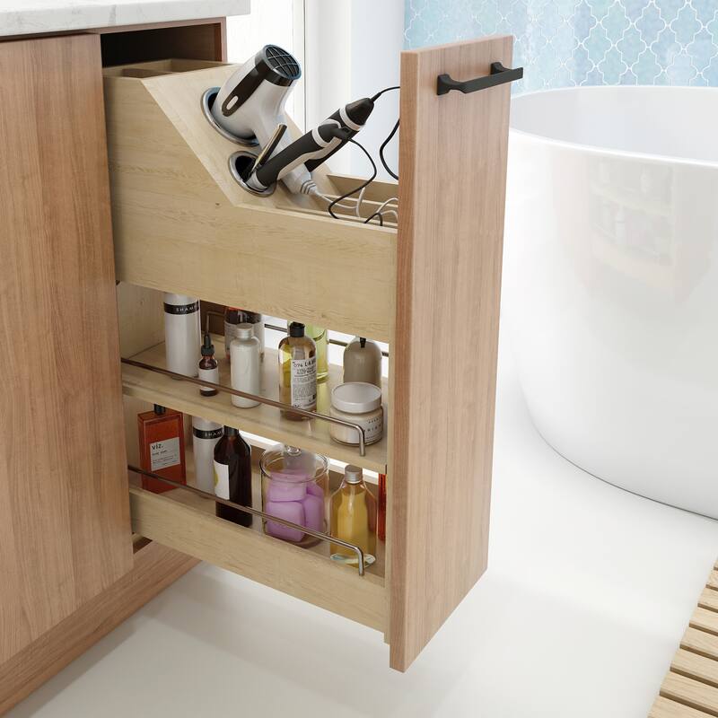 Hardware Resources 8" Vanity Cabinet Filler Insert with 4 Compartments
