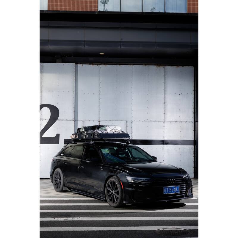 Roof Rack Basket Rooftop Steel Rack, Cargo Carrier with 250 Lbs Capacity, Extension Black Car Top Luggage Holder 64" Universal