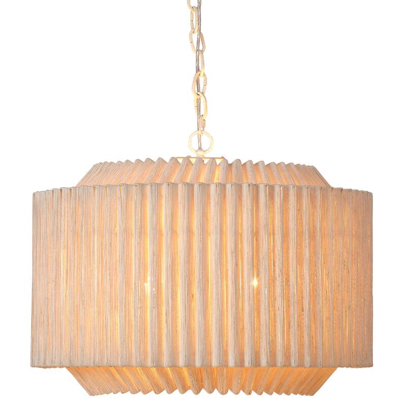 Jamie Young Theory Jute 4-Light Chandelier