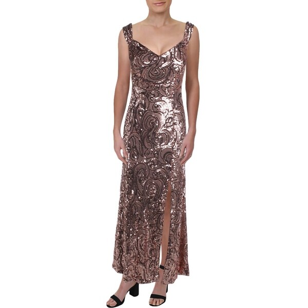 nightway rose gold dress