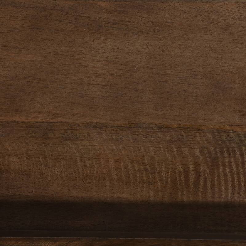 Wooden Decorative Tray with Side Handles - Set of 3 - Brown, 18"-22" - 26.0"