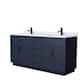 Option Dark Blue, Black Trim, White Cultured Marble Top