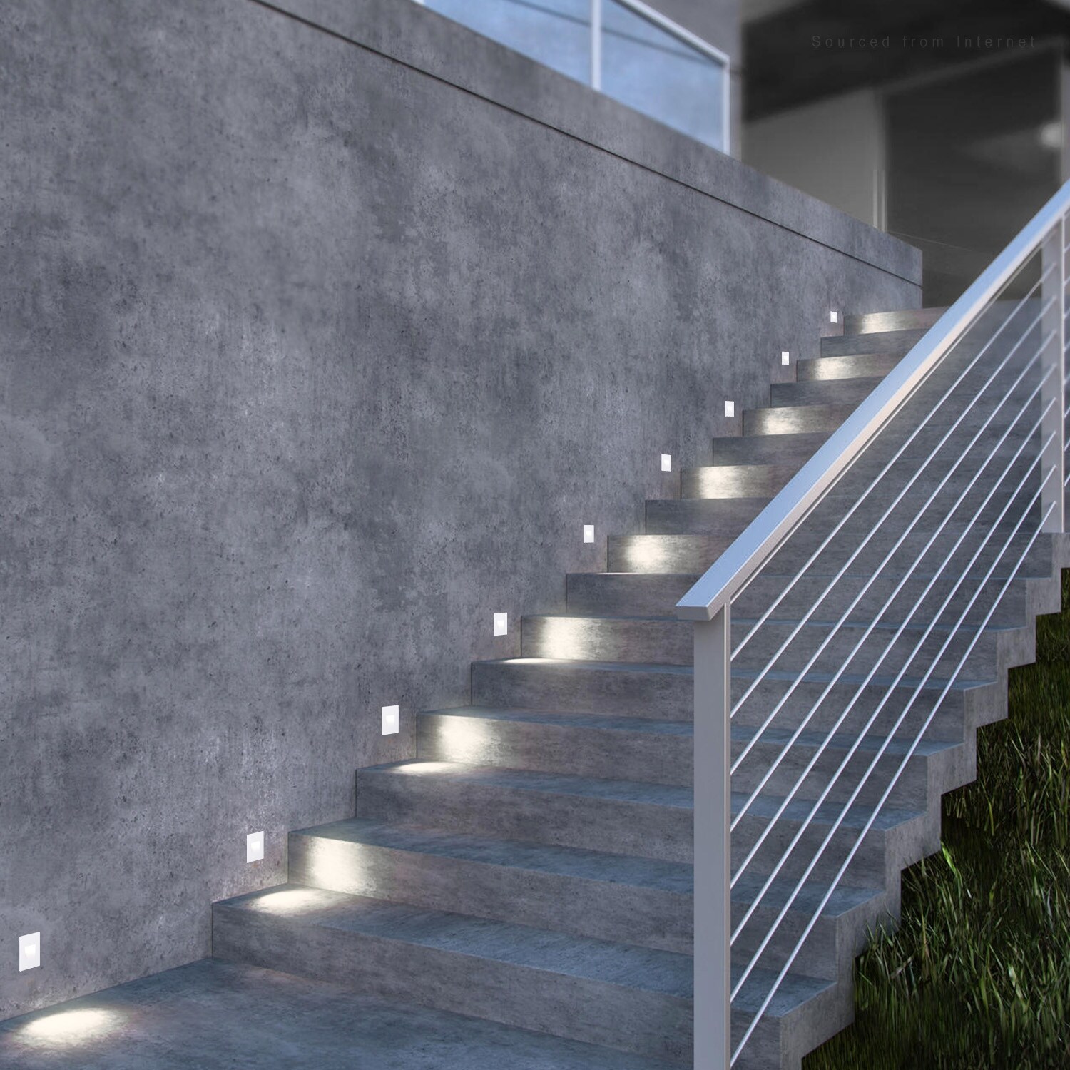 120v outdoor clearance step lights