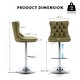 preview thumbnail 14 of 125, Velvet Upholstered Nailheads Tufted Swivel Bar Stools (Set of 6)