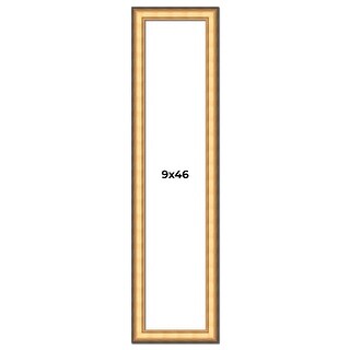 9x46 Frame Gold Plein Aire Solid Wood Picture Frame Width 2 Inches ...