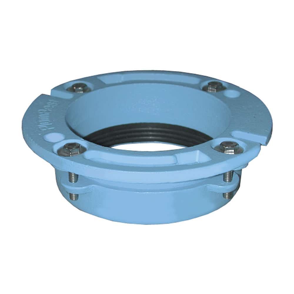 Jones Stephens C40420 Cast Iron QC Closet Flange 4 X 2 - Blue
