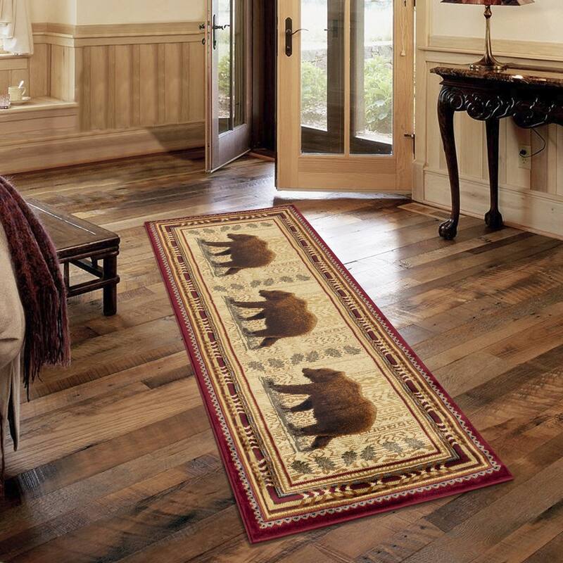 Nature's Nest GC_CBL3007 Multi Lodge Area Rug
