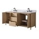 preview thumbnail 20 of 72, Vanity Art Lucerne Freestanding Bathroom Vanity with Stone Top, Hidden Power Station, Hair Dryer Holder, USB Charging Shelf