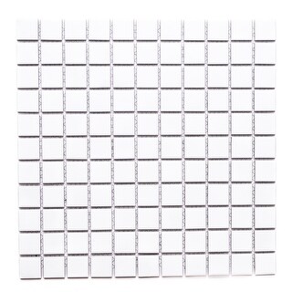 The Tile Life Cube 1" x 1" White Matte Porcelain Mosaic Tile