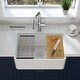 preview thumbnail 3 of 9, Pure 30 Inch Kitchen Farmhouse Fireclay Workstation Sink