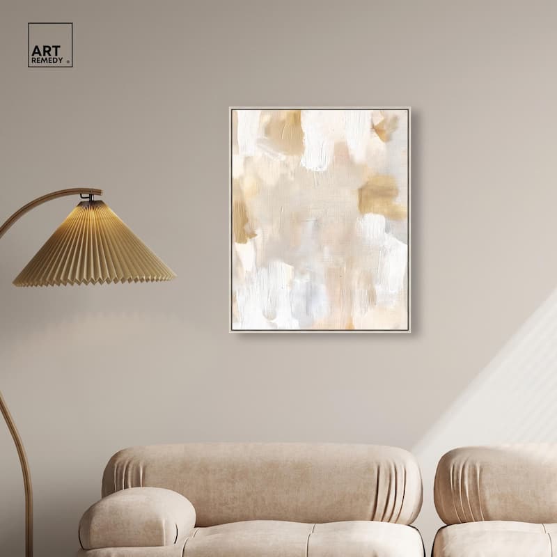 Beige and Cream I Canvas by Art Remedy