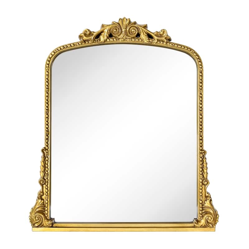 TEHOME Cummons Arch Wall Mirror - 30'' x 34'' - Antique Gold