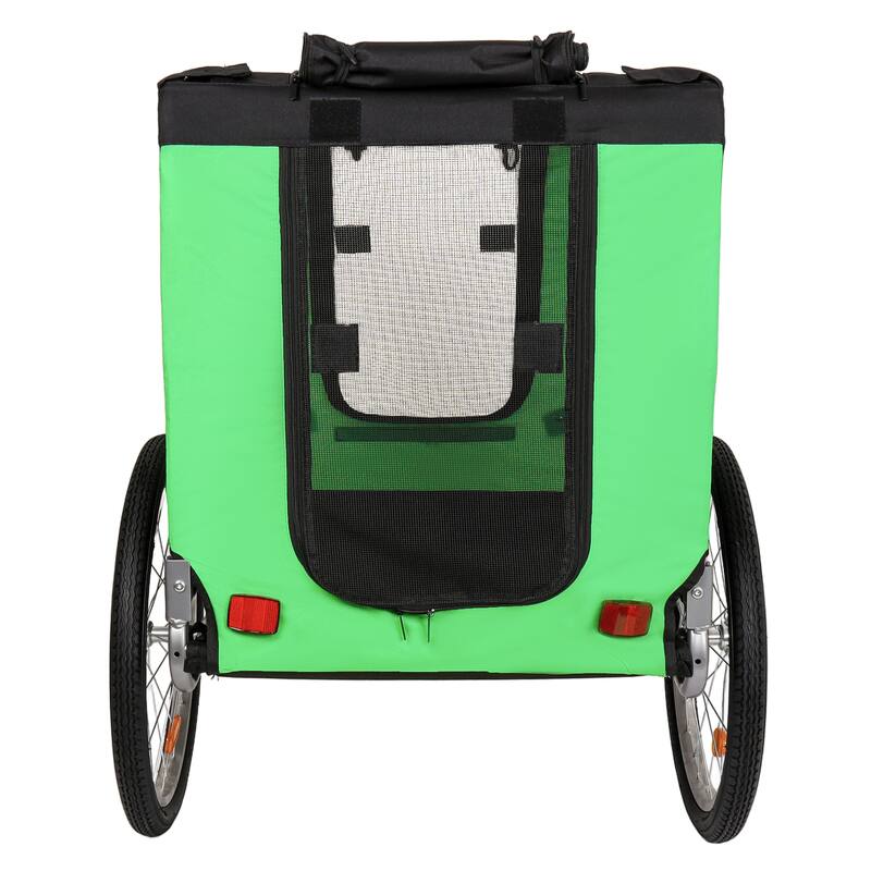 Large Folding Bike Trailer for Dogs, 100LB Capacity All-Terrain Pet Carrier for Cycling, Jogging, Camping & Outdoor Adventures