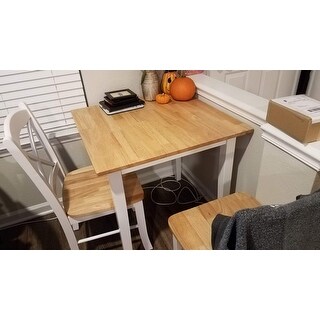 Simple Living Country Cottage Drop Leaf 3-piece Dining Set