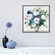 preview thumbnail 11 of 16, iCanvas "White-Blue Symphony" by Asia Jensen Framed Canvas Print